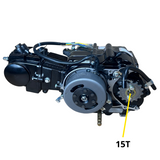 50cc Motorblock schwarz - Manuell - 4 Gänge Kickstart. Dax,. (49cc)