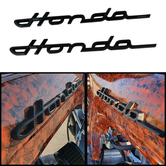 Autocollants emblème Honda S800 Noir (repro) Ensemble de 2 pièces