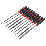 10-piece needle file set – 140 mm (with Pro Grip handles)