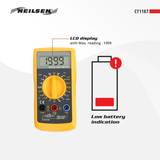 Digitale multimeter voor het meten van elektrische waarden – LCD display (max. 1999)