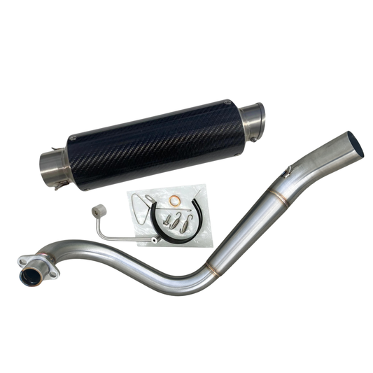 Carbon exhaust stainless steel with removable DB killer Dax and others