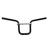 Handlebar with handlebar holder - Daytona type. Diameter 22.2mm - BMX look black