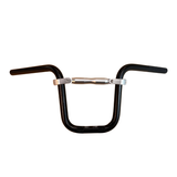 Handlebar with handlebar holder - Daytona type. Diameter 22.2mm - BMX look black