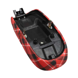 Dax saddle tartan pattern red for 5.5-liter frames (Honda, Skyteam, Zhenua,...)