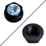 Écrou de colonne de direction CNC – noir – compatible avec les Honda et les répliques Dax