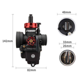 Nibbi PE26mm racing carburetor for 4-stroke engines Dax - Monkey - Skyteam - Cub