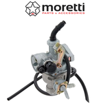 Moretti PZ20 carburateur met kabelchoke en benzinekraan