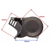 Couvercle de moteur gauche gris foncé – 125 cm³ / 140 cm³ / 160 cm³