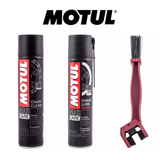 Motul Kettenpflegeset – Kettenreiniger, Kettenschmierspray + Kettenbürste
