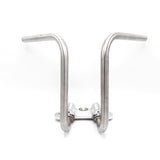 Guidon Lowrider OT pour Dax et Monkey Chrome / couleur argentée