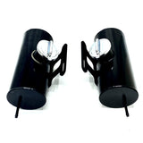 Twee extra aluminium benzinetanks zwart - 1 liter