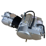 50cc-Komplettmotor silber – Schaltgetriebe – 4 Gänge, Kickstart. Dax, (49cc)