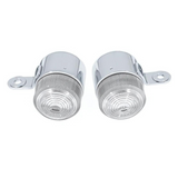 Indicators / Blinkers Dax transparent lens 12V lamp (2 pieces)