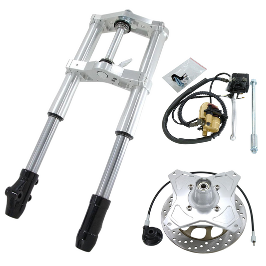 USD 45 mm Gabelset – für Honda Dax & Repliken silber