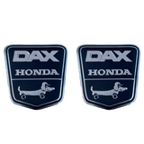 Funny-Dog Dax Honda Rahmenaufkleber schwarz-silber 2 Stück
