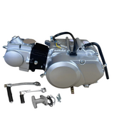 50cc-Komplettmotor silber – Schaltgetriebe – 4 Gänge, Kickstart. Dax, (49cc)