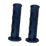 Rubber handles black for 22mm diameter handlebars - L & R