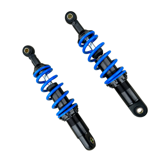 Amortisseurs / suspensions arrière 285mm OKD set avec 6 ressorts bleus