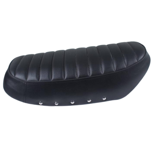 Selle Dax style CT-70 avec plaque de selle 6 volts - noir