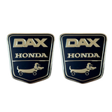 Funny-dog Dax Honda frame stickers black - silver - red - 2 pieces