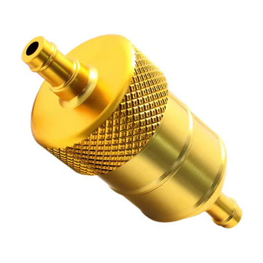Benzinfilter aus silberfarbenem Aluminium für 6mm Kabel