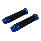 Poignées bleues pour guidons de 22,2 mm Dax, Monkey, PBR, Pitbike..