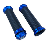 Handles blue for 22.2mm handlebars Dax, Monkey, PBR, Pitbike..