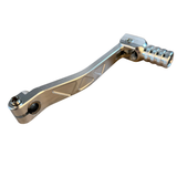CNC shift pedal with triangle pattern silver for 50cc - 125cc