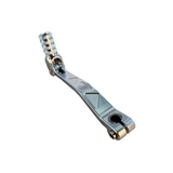 CNC shift pedal with triangle pattern silver for 50cc - 125cc