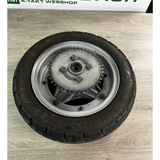 Second-hand - rim, hub, and tire from Dax 3.50 x 10 inch