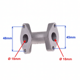 Ansaugstutzen / Ansaugstutzen 18 mm grau – Lifan, YX, Skyteam, Honda...