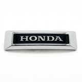 Honda fork emblem chrome and black with mounting bracket Dax