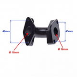 Intake Manifold / Intake Pipe 18 mm Black - Lifan, YX, Skyteam, Honda...