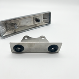 Honda fork emblem chrome and black with mounting bracket Dax