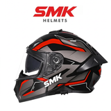 SMK Typhoon Azonix integraalhelm met uitklapbaar zonnevizier.