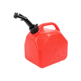 Jerrycan contenant 5 litres avec bec verseur - rouge / 30,4 x 13,1 x 39,6 cm