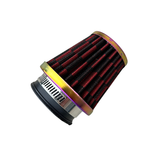 Filtre à air multicolore type K&N drapeau à damier - 48mm 