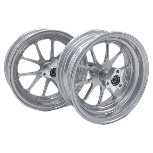 Felgensatz silber tubeless 10 Zoll Scheibenbremse 2.75 – 3.50 Dax 
