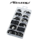 Neilsen 144-teiliges O-Ring Sortiment Set – Gummidichtungsringe 