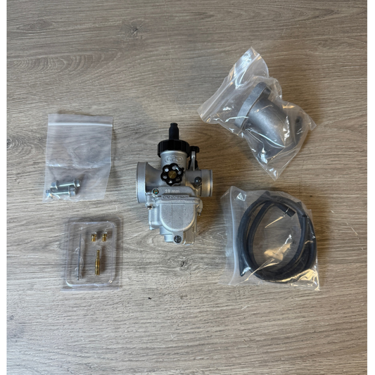 Carburateur CPO PE19 - kit neuf, mais le joint en caoutchouc du pipe d’admission est manquant