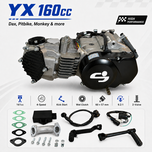 Moteur YX 160cc avec accessoires adapté pour Dax, Pitbike, Monkey.. 