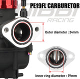 Nibbi PE19mm racing carburetor for 4-stroke engines Dax - Monkey - Skyteam - Cub 