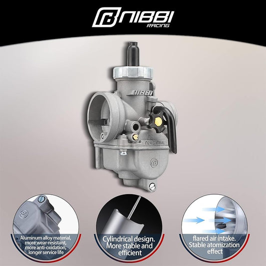 Nibbi Racing PE28mm Carburetor – Flange Mounting (4-stroke) 