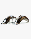 Garde-boues allemands look german chrome / argent Dax et Chaly 