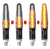 Clignotants LED / Feux de direction avec effet de défilement 2 pièces certifiées CE 
