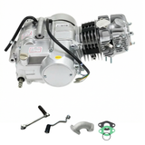 125cc engine block silver - Manual - 4 Gears kickstart. Dax, monkey, Pitbike,.. 
