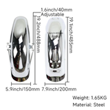 Duitse Spatborden german look chrome / zilver Dax en Chaly