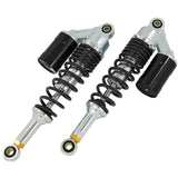 Rear springs / shock absorbers 285mm set - black and silver colored 
