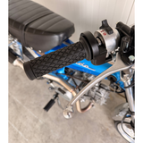 Gummigriffe schwarz für 22mm Durchmesser Lenker - Retro-Look 