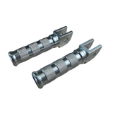 Repose-pieds CNC - 21mm argent pour modèles Dax et Monkey 